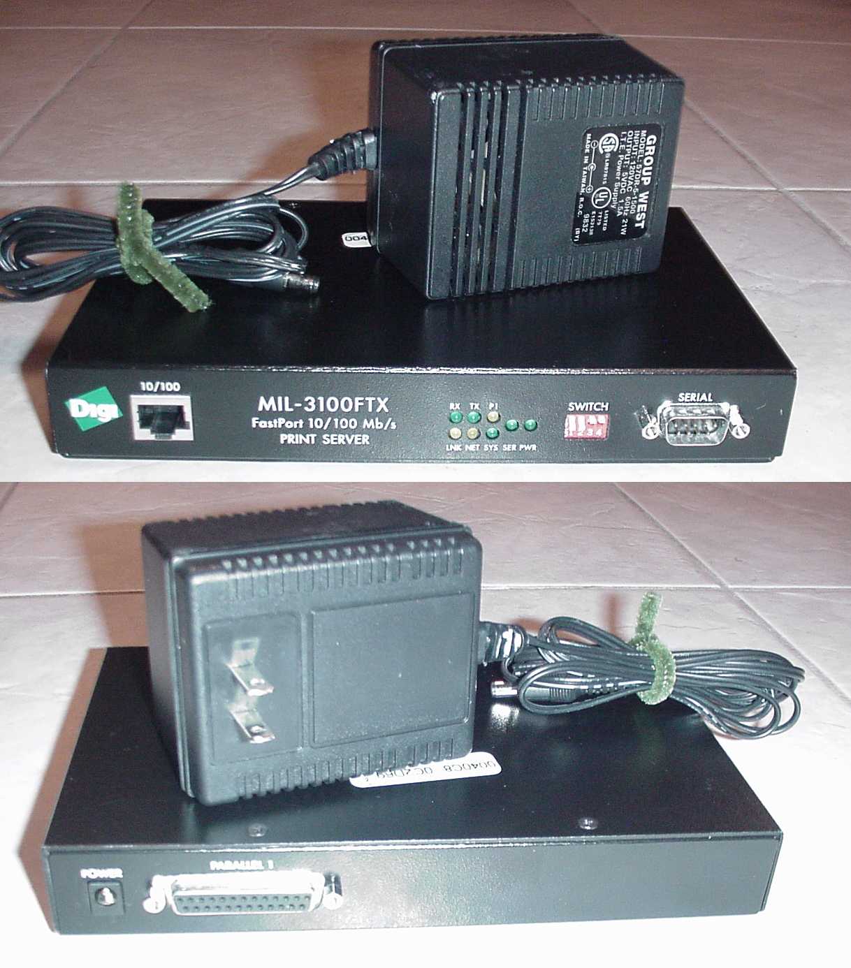 stand alone Fastport 10/100 print server  servers printers prints print server