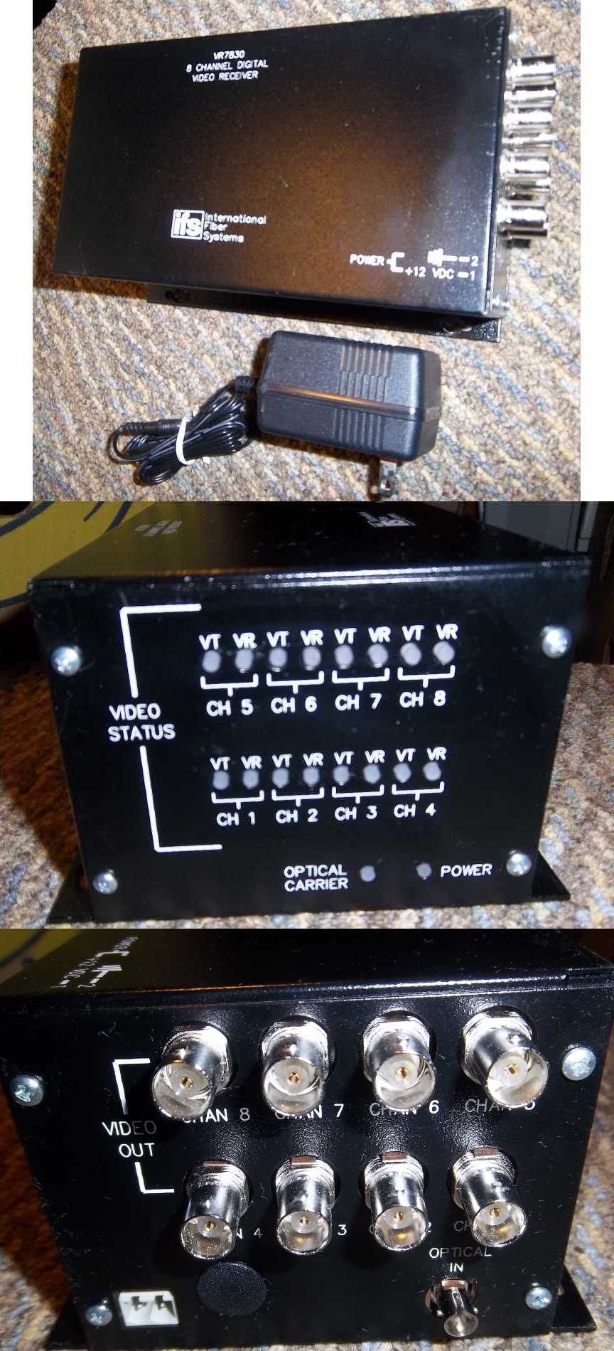  International Fiber Systems video receiver  fiber