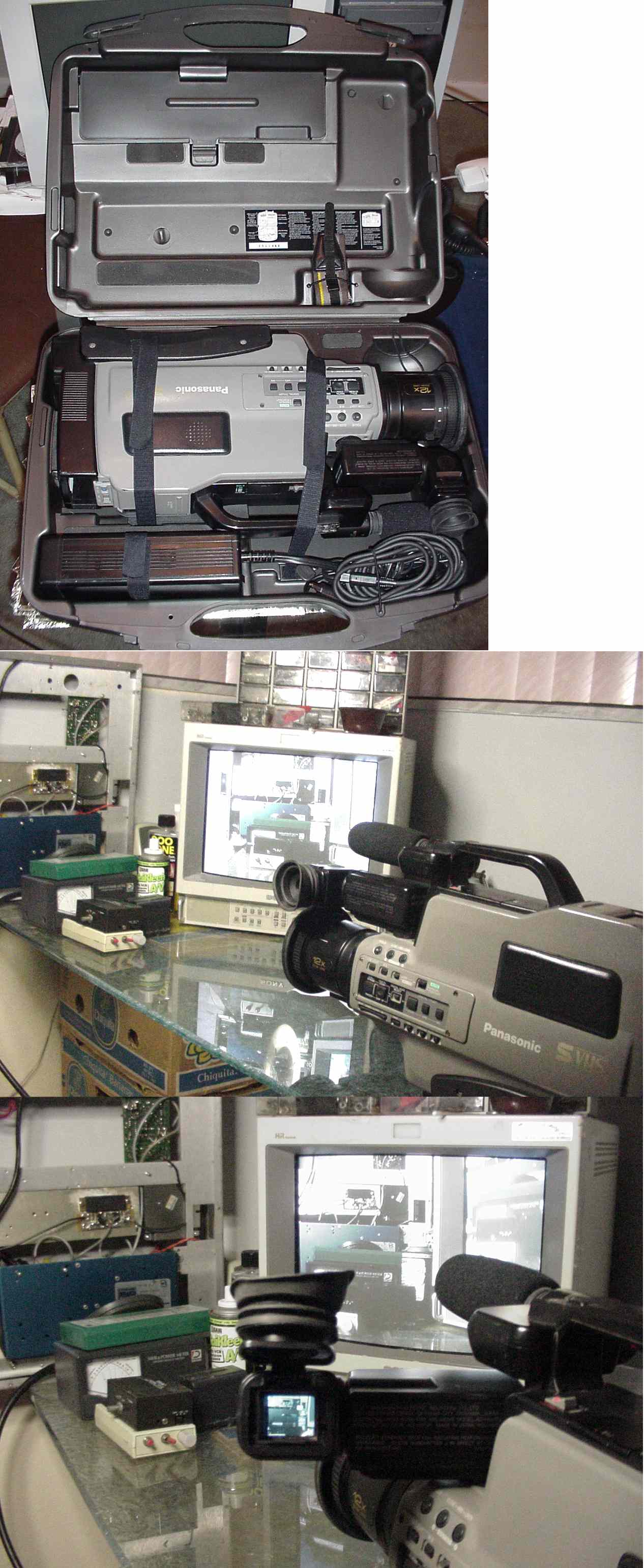 Used fair cond. Panasonic AG456 S-VHS Camcorder video corder camcorders