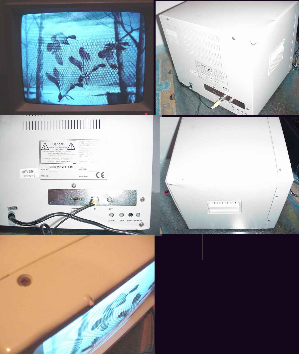 Professional B and W Monitor with BNC input  monitors