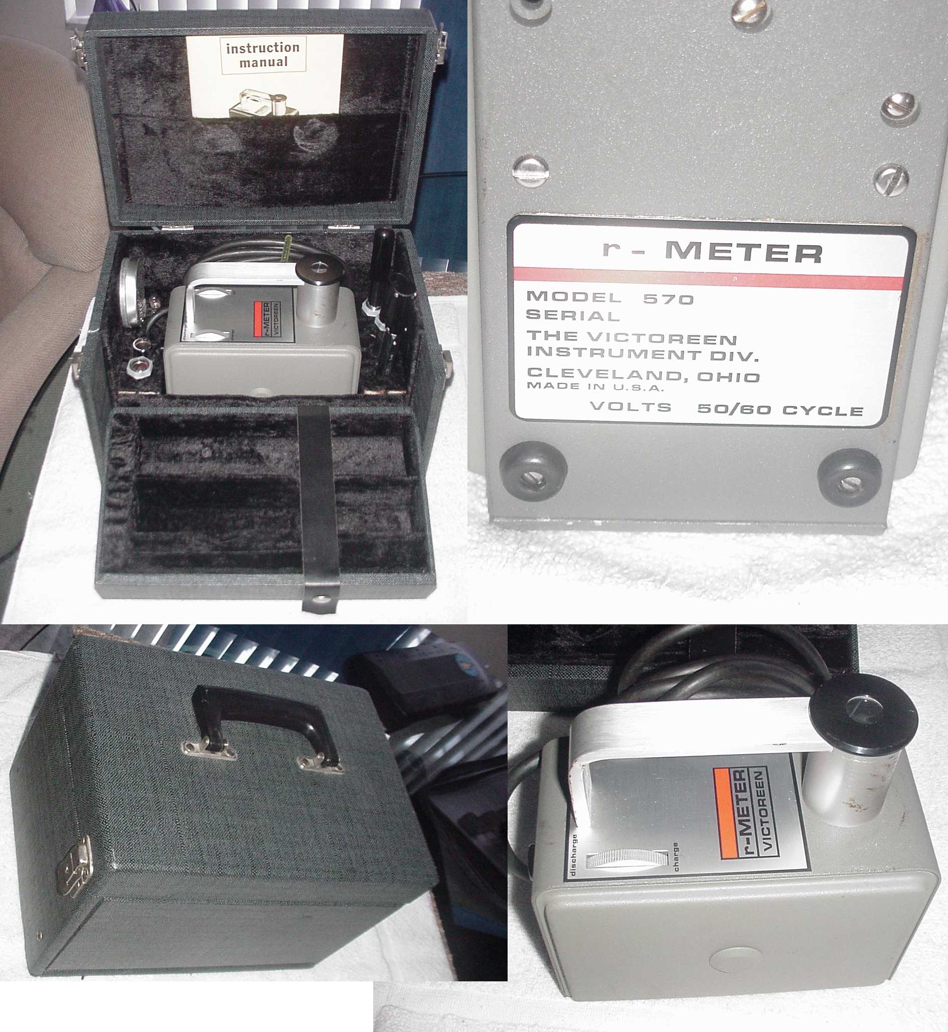  Victoreen Condenser R-Meter Model 570 geiger radiation